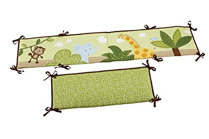 Little Bedding Traditional Padded Bumper, Jungle Time (Discontinued by Manufacturer)