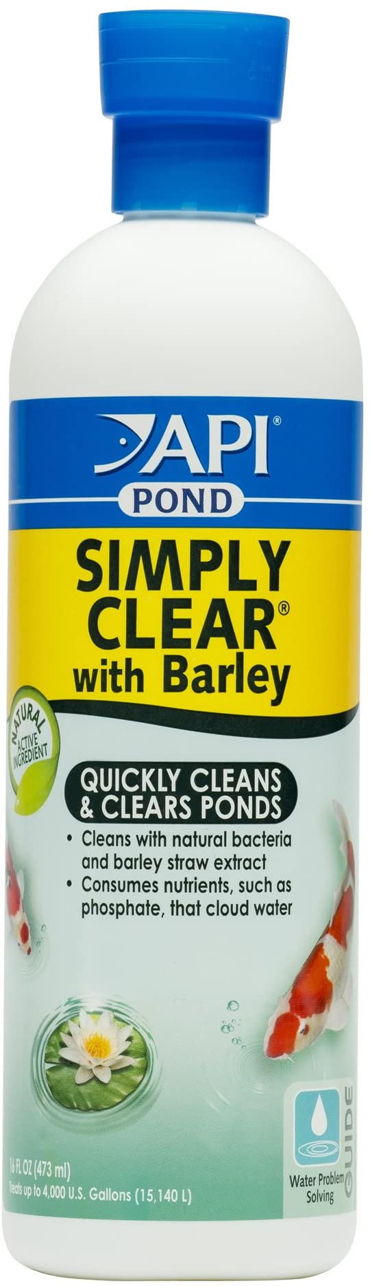 API Pond Simply Clear Bacterial Clarifier, Clears Cloudy Water and consumes Sludge Quickly, Use Every Two Weeks in Freshwater Ponds for Best Results