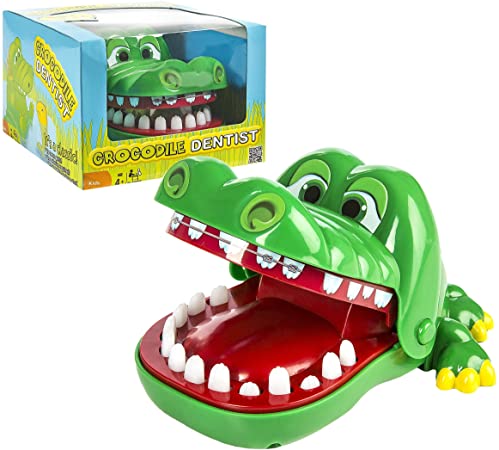 Winning Moves Crocodile Dentist - A Grouchy Friend with a Grievous Toothache, 1 to 4 Players, Age 4