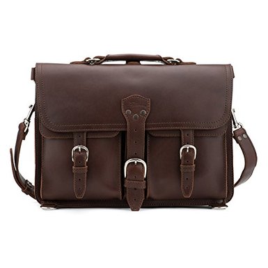 Saddleback Leather Thin Front Pocket Briefcase - Full Grain Leather with 100 Year Warranty.