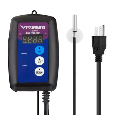 VIVOSUN Digital Seedling Heat Mat Thermostat Controller 68-1088457 Color at Random