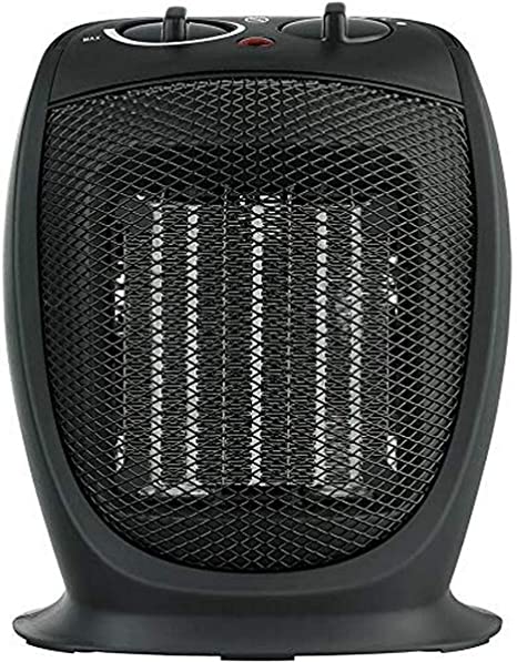 PELONIS PHTA1ABB Portable, 1500W/900W, Quiet Cooling & Heating Mode Space Heater for All Season, Tip Over & Overheat Protection,for Home, Office Personal Use, Black, 7 x 5.82 x 8.54 inches