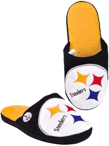 FOCO NFL Pittsburgh Steelers Men's Slip On Slippers