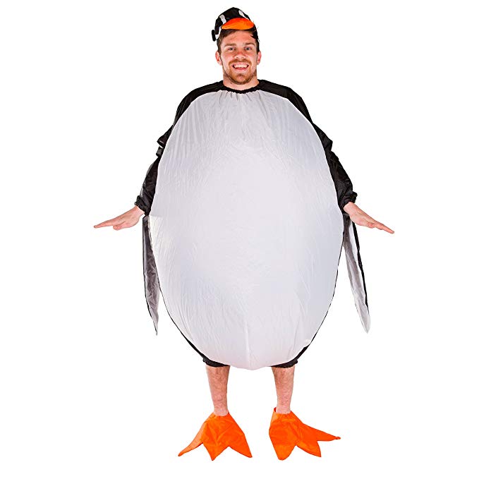 Bodysocks Adult Inflatable Penguin Fancy Dress Costume