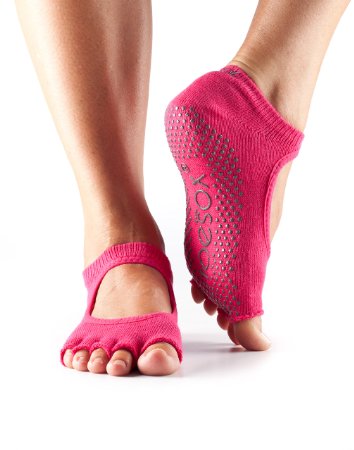 ToeSox Women's Grip Half Toe Bella Socks