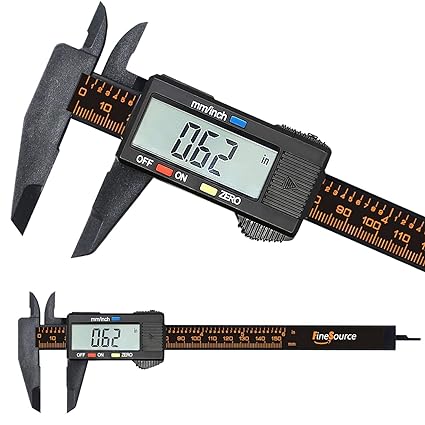 Digital Caliper, 6 Inch/150mm Vernier Caliper Measuring Tool with Large 2.2'' LCD Screen, Inch/mm Conversion, Auto-Off - Ideal for Accurate Length, Depth, Inner and Outer Diameter Measurements