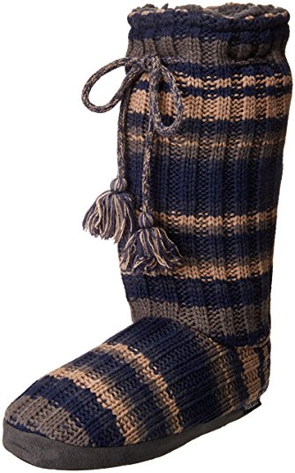 Muk Luks Women's Tall Fleece-Lined Slipper Boot