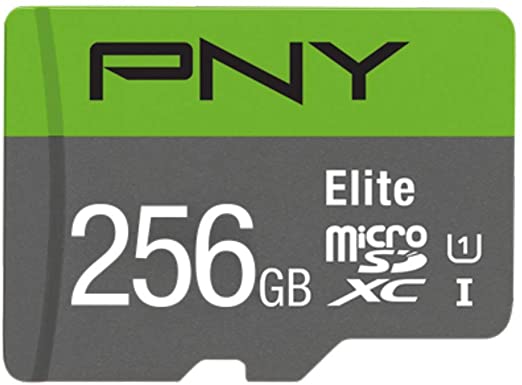 PNY Elite microSDXC card 256GB Class 10 UHS-I U1 100MB/s A1 V10