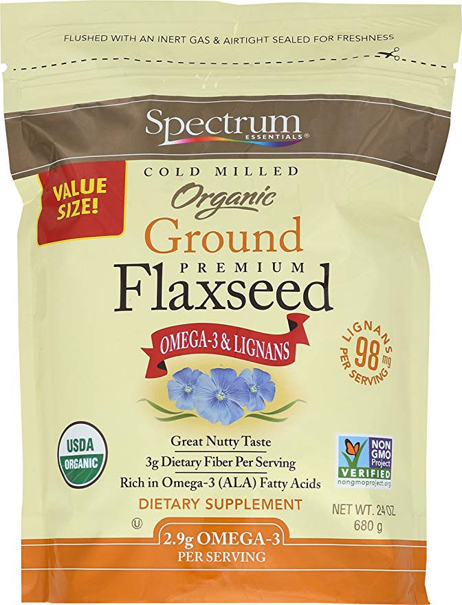 Spectrum Essentials Organic Ground Flaxseed, 24 oz