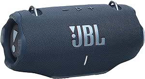 JBL Xtreme 4, Enceinte Portable Bluetooth avec Son Pro, jusqu'à 24h d'autonomie, Recharge Rapide, Étanche indice IP67, bandoulière Incluse, en Bleu