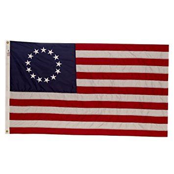 Valley Forge Flag 3 x 5 Foot Nylon Colonial 13-Star Betsy Ross US American Flag