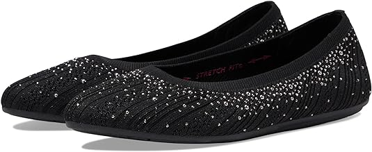 Skechers Women's Cleo 2.0-Glitzy Daze Ballet Flat