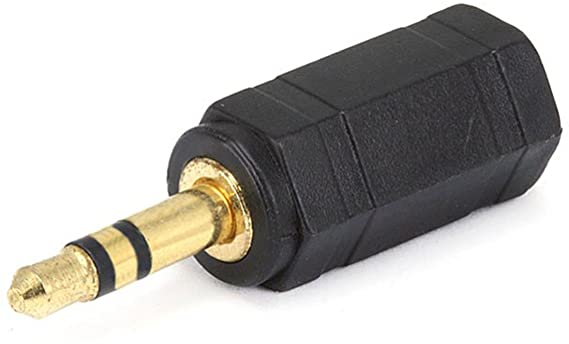 Monoprice 107129 3.5mm Stereo Plug to 3.5mm Mono Jack Adaptor, Gold Plated