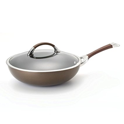 Circulon Symmetry Chocolate Hard Anodized Nonstick 12" Covered Essentials Pan