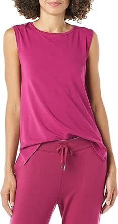 Amazon Essentials Women's Soft Cotton Standard-Fit Yoga Tank (Available in Plus Size) (Previously Core 10)