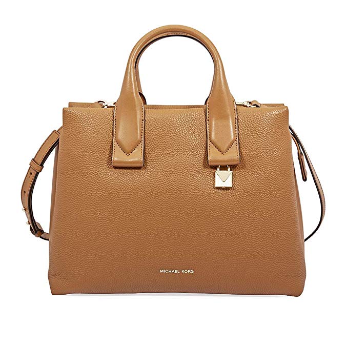 MICHAEL Michael Kors Rollins Large Pebbled Leather Satchel