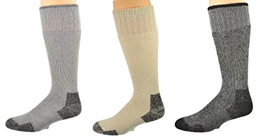 Sierra Socks Men Wool 3 Pair Pack Crew Socks 1010