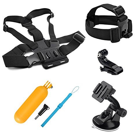 SHOOT Action Camera Accessories Kit for GoPro Hero 6 Hero5 Gopro 4 3 2 1 GoPro Hero Session SJCAM SJ4000 SJ5000 SJ6000 AKASO EK7000 Apeman A70 APEMAN A80 Xiaomi Yi WiMiUS Sony Sports Camera