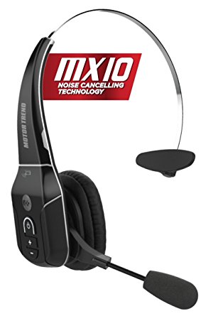 Motor Trend Bluetooth Headset Noise Canceling Trucker Bluetooth Headset Office Wireless Headset Over the Head Bluetooth Headset with Microphone On Ear Noise Cancelling Call Center Headset, MX8000