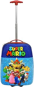 Bioworld Super Mario 16.5-Inch ABS Youth Carry-on Luggage with Trolley Handle