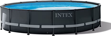 Intex 26309ST 14 Foot x 42 Inch Ultra XTR Frame Round Above Ground Swimming Pool with Liner, Ladder, Filter Cartridge Pump, Ground Cloth, and Cover