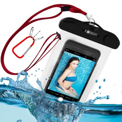 Kobert Waterproof Case Deluxe Pro - Dry Bag For iPhone 6s 6 6 Plus 5s Samsung Galaxy s6 s6 Edge s5 s4 Note 4 Cell - Lanyard  Carabiner
