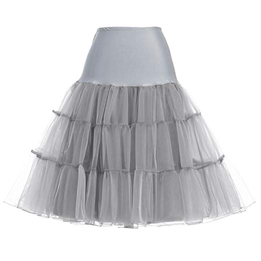 GRACE KARIN Women 50s Petticoat Skirts Tutu Crinoline Underskirt CL8922