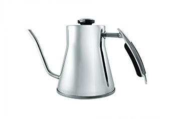 Java Concepts Pour Over Kettle, Steel. 1 Liter w/ Built in Thermometer