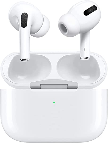 Brenn AirPod Pro Wireless Earbuds Bluetooth in Ear Light-Weight Headphones Built-in Microphone, with Touch Control, Noise Cancelling, Charging case White