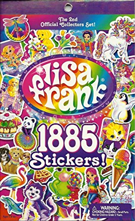 LISA FRANK Sticker Book - 1885 Stickers - 2nd Official Collector's Set!