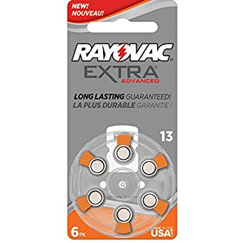 Rayovac Extra Advanced Size 13 Hearing Aid Batteries (60 Batteries)