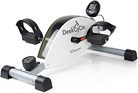 DeskCycle Under Desk Bike Pedal Exerciser - Mini Exercise Bike Desk Cycle - Exercise Peddler Bike for Home Workout & Office Exercise Equipment