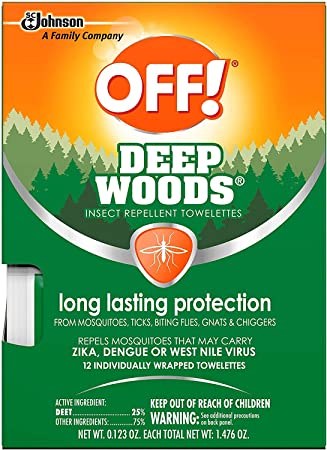 OFF! Deep Woods Insect Repellent Towelettes (Pack - 4)