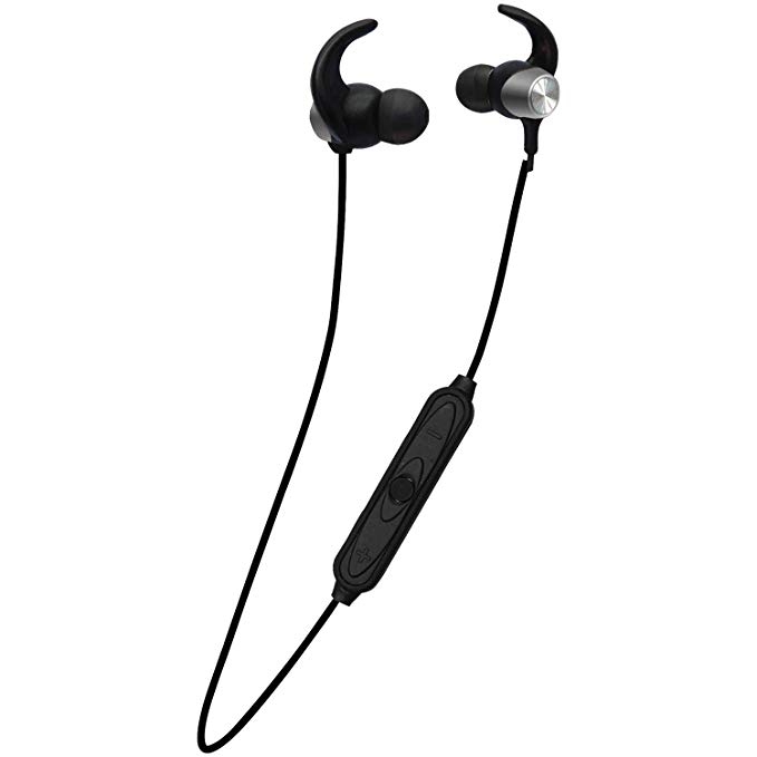 Secure FIT FBEP592 Bluetooth in-Ear Earphones with Microphone (Silver)