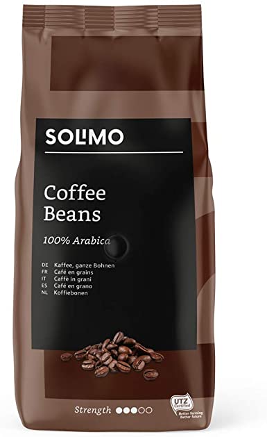 Amazon Brand - Solimo Coffee Beans, 1 kg (1 x 1 kg)