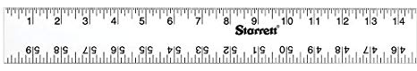 Starrett ASE-60 Anodized Aluminum Straight Edge Rule, 60" Length, 2" Width