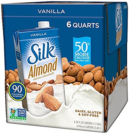 Silk Pure Almond Vanilla, 32-Ounce (Pack of 6)