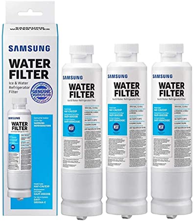 Sаmsung Electronics DA29-00020B Refrigerator Water Filter Replacement Compatible with Samsung DA29-00020A, HAF-CIN/EXP, 46-9101. Chlorine, odor, particles Reducing Refrigerator Water Filter, 3-Pack