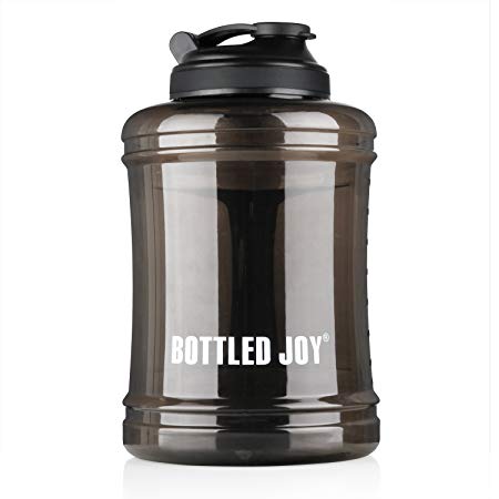 BOTTLED JOY 2.5L Large Capacity Water Bottle with Handle,Sport Large Water Bottle Gym Drinking, Half Gallon Reusable BPA Free Water Bottle 83oz 2500ml,Big Water Bottle for Gym Travel Outdoor