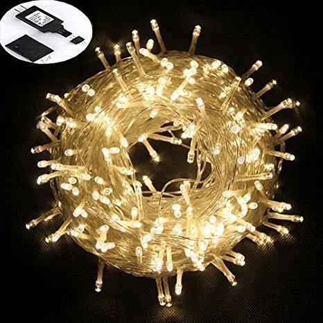 50M/164FT Fairy String Light Waterproof Bedroom Led String Light Indoor Lights,300LED, 8Mode, Safe Voltage Perfect Home,Garden,XMAS New Year Decoration(Warm White)