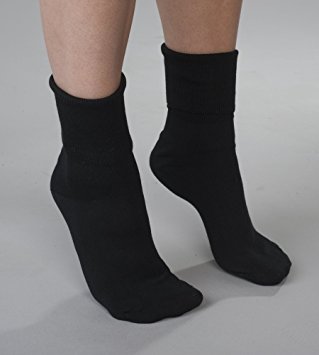 Black Buster Brown Cotton Socks - Fits Shoe Sizes 7.5 - 9