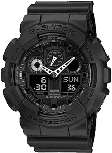 Casio G-Shock Men's Watch in Resin with Anti Slip Over Sized Buttons - Water Resistant & Anti Magnetic