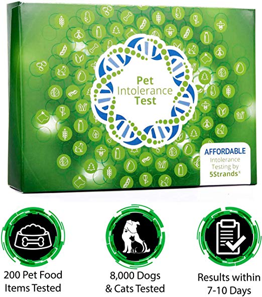 5Strands | Household Pet Food Ingredient Intolerance Test Kit | for Dogs, Cats, More | Tests 200 Common Food Items | Protein, Grain, Vegetable, Preservatives | Hair Analysis