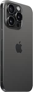 Apple iPhone 15 Pro, 256GB, Black Titanium (Renewed)