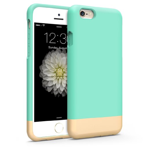 1byone Soft Touch Protective Case Cover for iPhone 6 / 6s, Easy-to-Grip with Shock-Absorbing Bumper, Mint