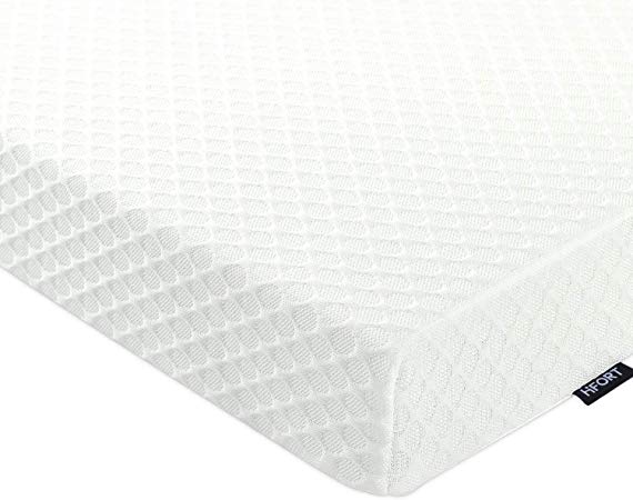 HIFORT 3 Inch Memory Foam Mattress Topper King, Cooling Gel-Infused Bed Pad with Removable & Washable Cover, CertiPUR-US (King Size, 80x76in)