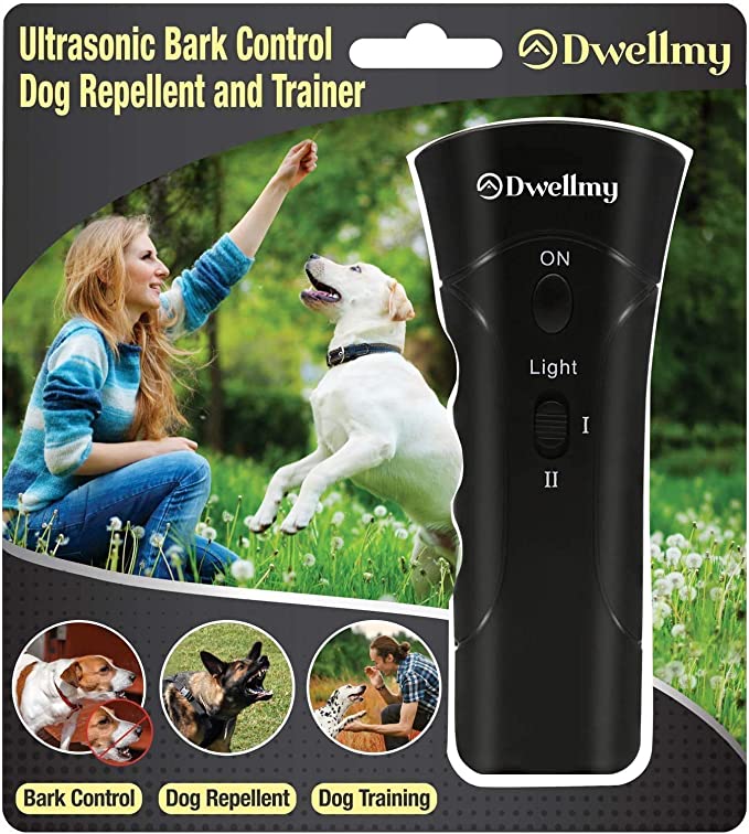 Brellavi Ultrasonic Anti Barking Dog Training Device, Upgraded Bark Control Device for Dog Training and Barking Control, High Pitch Sound Dog Trainer