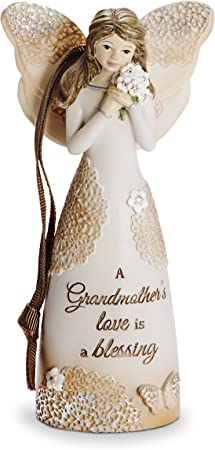 Pavilion Gift Company 19111 Grandmother Angel Figurine with Ribbon for Hanging, 4-1/2"