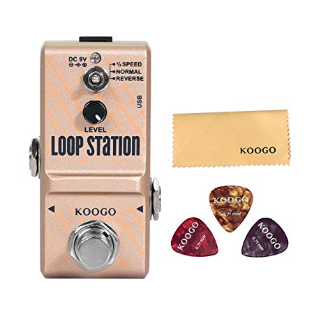 Koogo Mini Looper Guitar Effect Pedal 10 minutes of Looping 3 Modes
