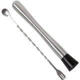 10 Cocktail Muddler and Mixing Spoon - Make Flavour Bursting Cocktails With Ease - Arctic Chill - Lifetime Guarantee 1 05 LB
